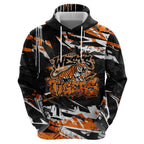 Personalized Wests Tigers Hoodie Graffiti Grunge Abstract Urban Street Style Design