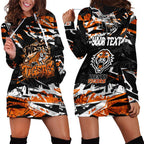 Personalized Wests Tigers Hoodie Dress Graffiti Grunge Abstract Urban Street Style Design