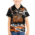 Personalized Wests Tigers Kid Hawaiian Shirt Graffiti Grunge Abstract Urban Street Style Design