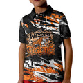 Personalized Wests Tigers Kid Polo Shirt Graffiti Grunge Abstract Urban Street Style Design