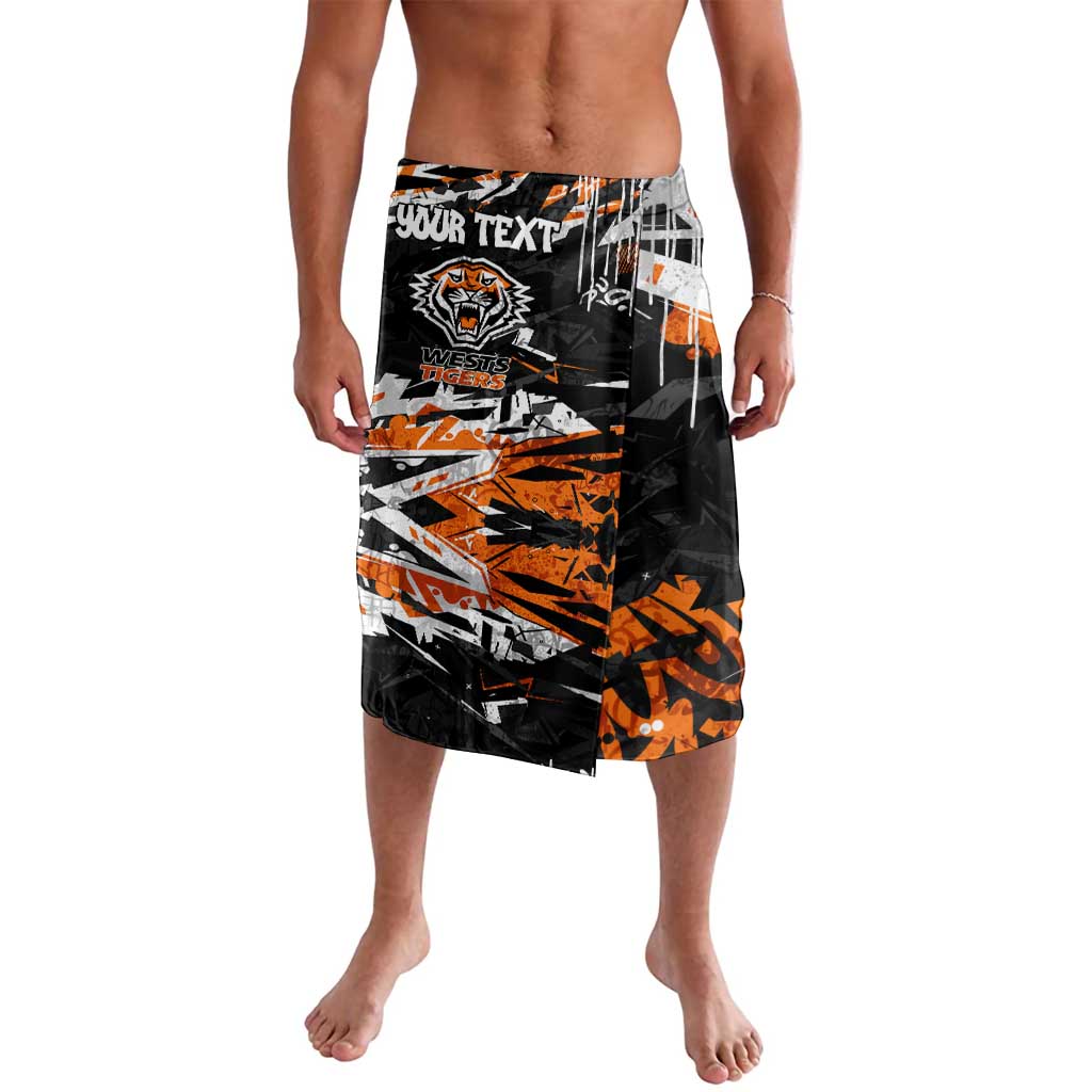 Personalized Wests Tigers Lavalava Graffiti Grunge Abstract Urban Street Style Design