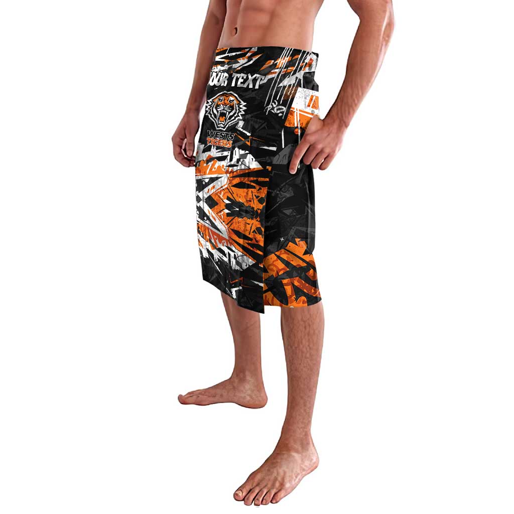 Personalized Wests Tigers Lavalava Graffiti Grunge Abstract Urban Street Style Design