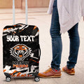 Personalized Wests Tigers Luggage Cover Graffiti Grunge Abstract Urban Street Style Design