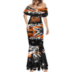 Personalized Wests Tigers Mermaid Dress Graffiti Grunge Abstract Urban Street Style Design