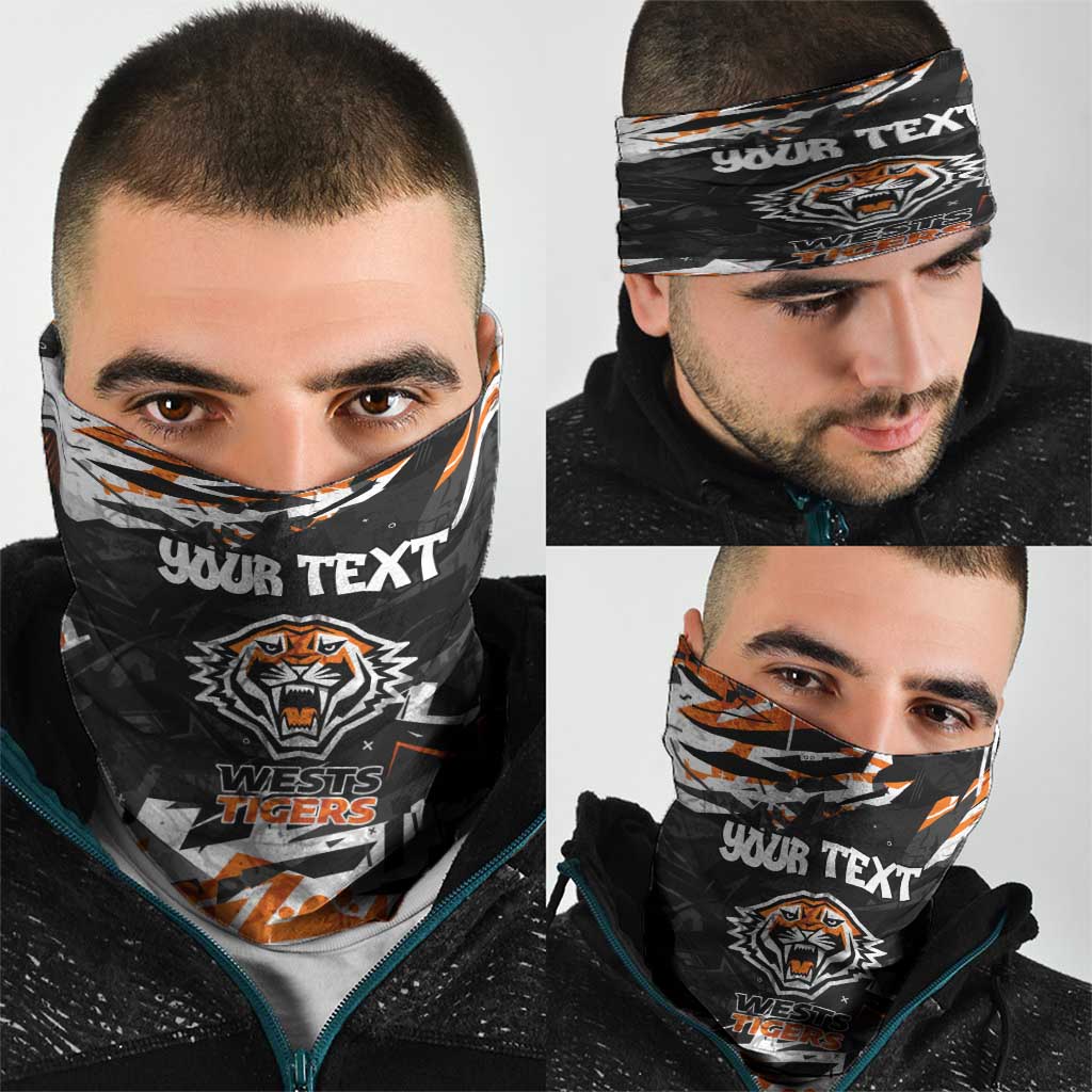 Personalized Wests Tigers Neck Gaiter Graffiti Grunge Abstract Urban Street Style Design