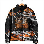 Personalized Wests Tigers Padded Jacket Graffiti Grunge Abstract Urban Street Style Design