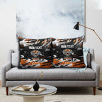 Personalized Wests Tigers Pillow Cover Graffiti Grunge Abstract Urban Street Style Design