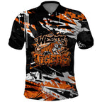 Personalized Wests Tigers Polo Shirt Graffiti Grunge Abstract Urban Street Style Design
