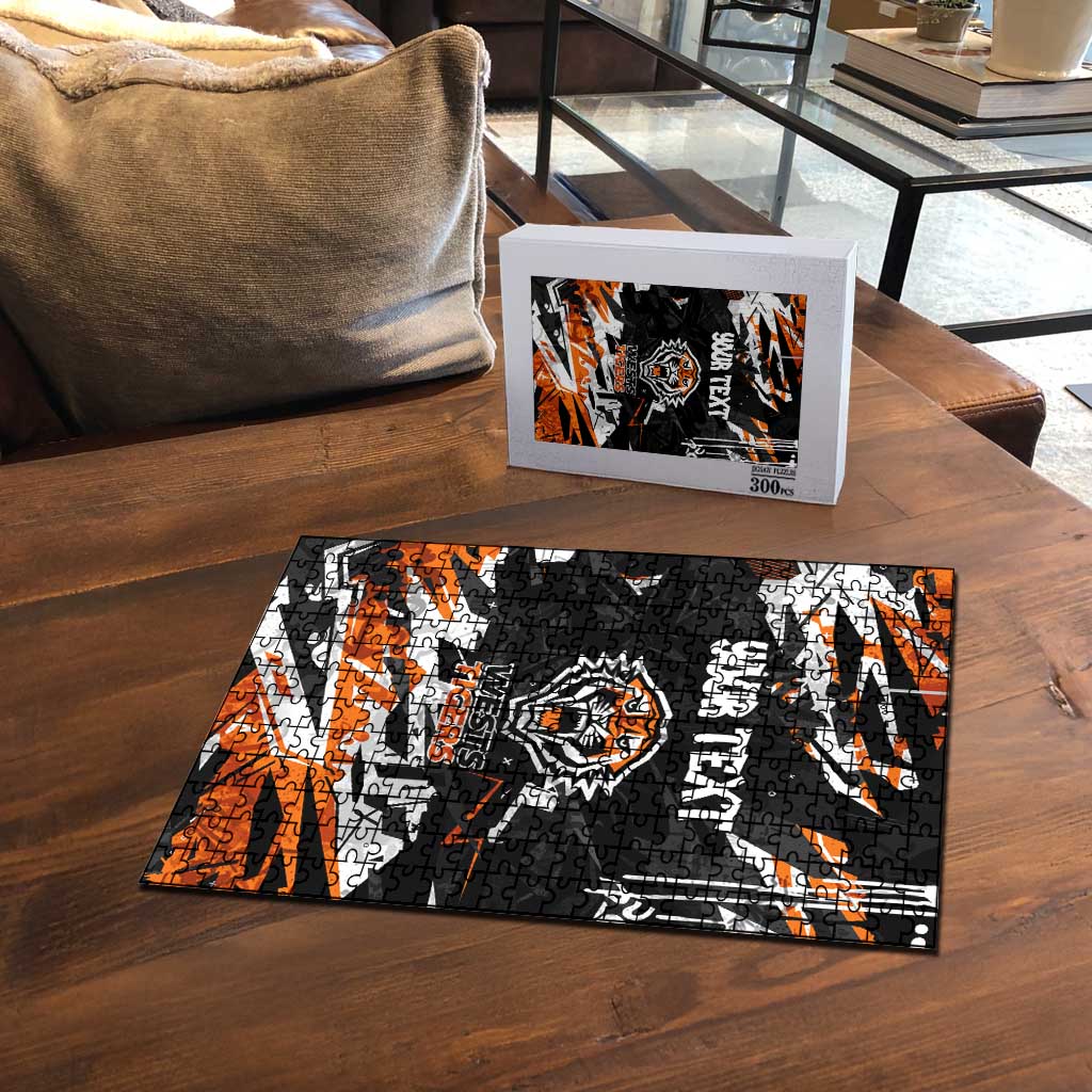 Personalized Wests Tigers Puzzle Graffiti Grunge Abstract Urban Street Style Design