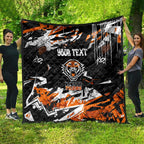 Personalized Wests Tigers Quilt Graffiti Grunge Abstract Urban Street Style Design