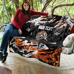Personalized Wests Tigers Quilt Graffiti Grunge Abstract Urban Street Style Design