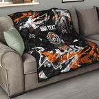 Personalized Wests Tigers Quilt Graffiti Grunge Abstract Urban Street Style Design