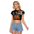 Personalized Wests Tigers Raglan Cropped T Shirt Graffiti Grunge Abstract Urban Street Style Design