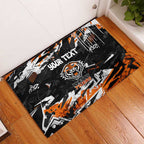 Personalized Wests Tigers Rubber Doormat Graffiti Grunge Abstract Urban Street Style Design