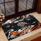 Personalized Wests Tigers Rubber Doormat Graffiti Grunge Abstract Urban Street Style Design