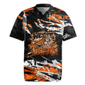 Personalized Wests Tigers Rugby Jersey Graffiti Grunge Abstract Urban Street Style Design