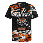 Personalized Wests Tigers Rugby Jersey Graffiti Grunge Abstract Urban Street Style Design