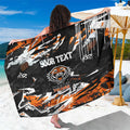 Personalized Wests Tigers Sarong Graffiti Grunge Abstract Urban Street Style Design