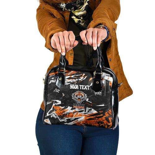 Personalized Wests Tigers Shoulder Handbag Graffiti Grunge Abstract Urban Street Style Design