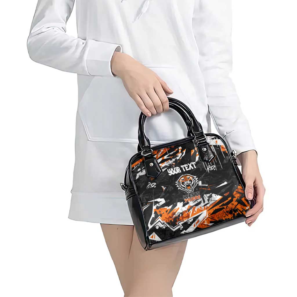 Personalized Wests Tigers Shoulder Handbag Graffiti Grunge Abstract Urban Street Style Design