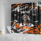 Personalized Wests Tigers Shower Curtain Graffiti Grunge Abstract Urban Street Style Design
