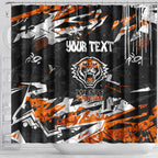Personalized Wests Tigers Shower Curtain Graffiti Grunge Abstract Urban Street Style Design