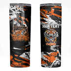 Personalized Wests Tigers Skinny Tumbler Graffiti Grunge Abstract Urban Street Style Design
