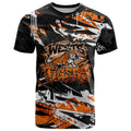 Personalized Wests Tigers T Shirt Graffiti Grunge Abstract Urban Street Style Design