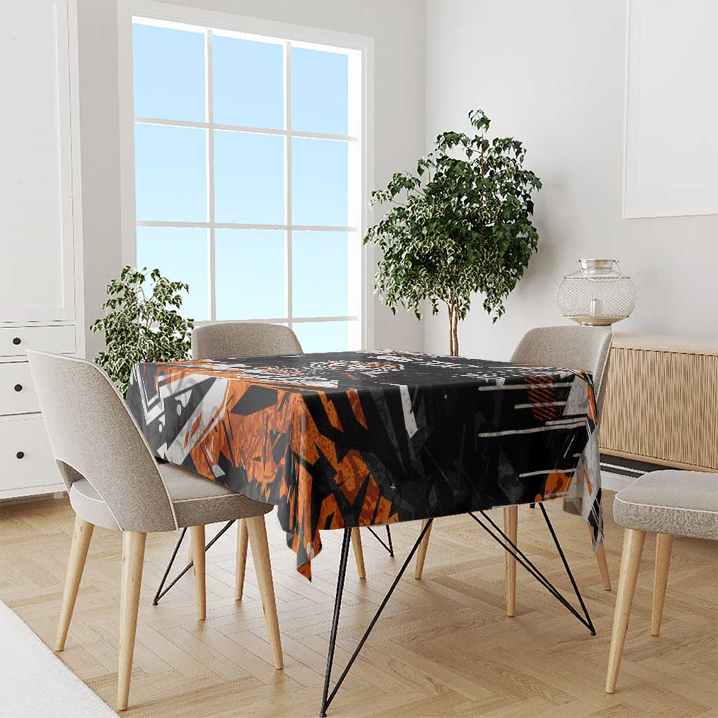Personalized Wests Tigers Tablecloth Graffiti Grunge Abstract Urban Street Style Design