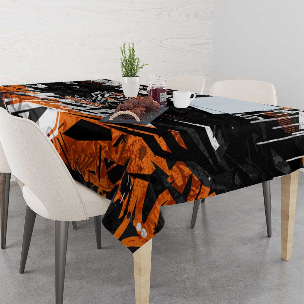 Personalized Wests Tigers Tablecloth Graffiti Grunge Abstract Urban Street Style Design