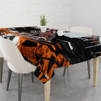 Personalized Wests Tigers Tablecloth Graffiti Grunge Abstract Urban Street Style Design