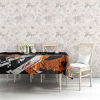 Personalized Wests Tigers Tablecloth Graffiti Grunge Abstract Urban Street Style Design