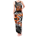 Personalized Wests Tigers Tank Maxi Dress Graffiti Grunge Abstract Urban Street Style Design