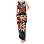 Personalized Wests Tigers Tank Maxi Dress Graffiti Grunge Abstract Urban Street Style Design