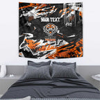 Personalized Wests Tigers Tapestry Graffiti Grunge Abstract Urban Street Style Design