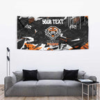 Personalized Wests Tigers Tapestry Graffiti Grunge Abstract Urban Street Style Design