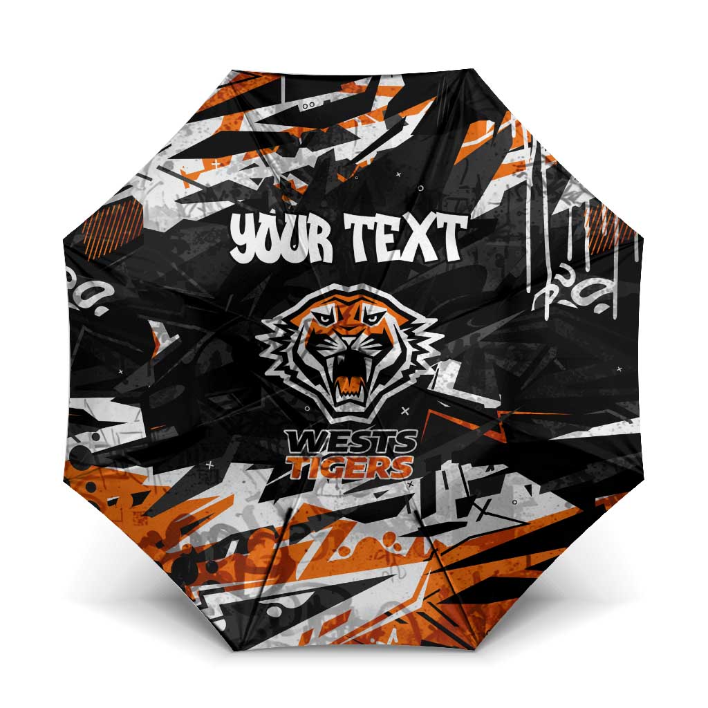 Personalized Wests Tigers Umbrella Graffiti Grunge Abstract Urban Street Style Design