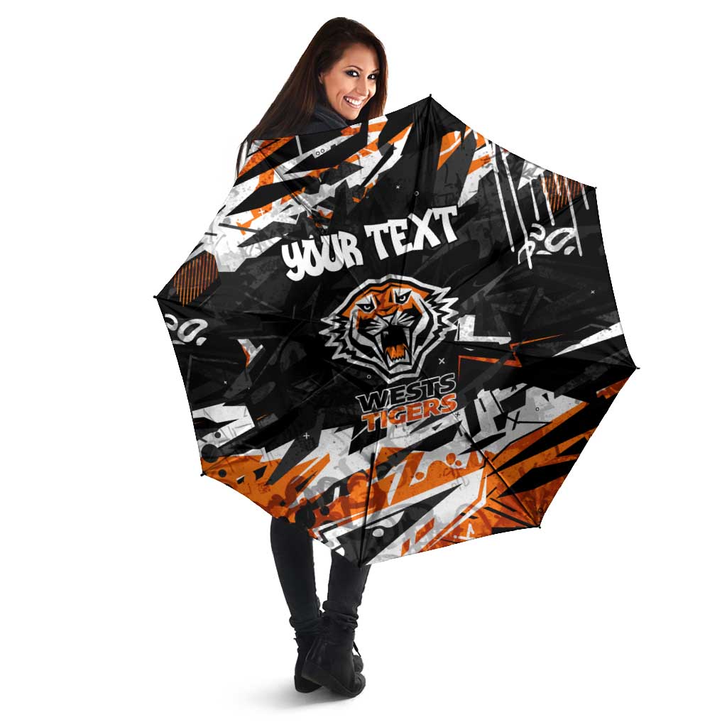 Personalized Wests Tigers Umbrella Graffiti Grunge Abstract Urban Street Style Design