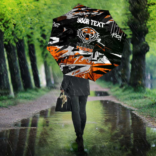 Personalized Wests Tigers Umbrella Graffiti Grunge Abstract Urban Street Style Design