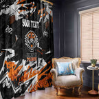 Personalized Wests Tigers Window Curtain Graffiti Grunge Abstract Urban Street Style Design