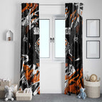 Personalized Wests Tigers Window Curtain Graffiti Grunge Abstract Urban Street Style Design