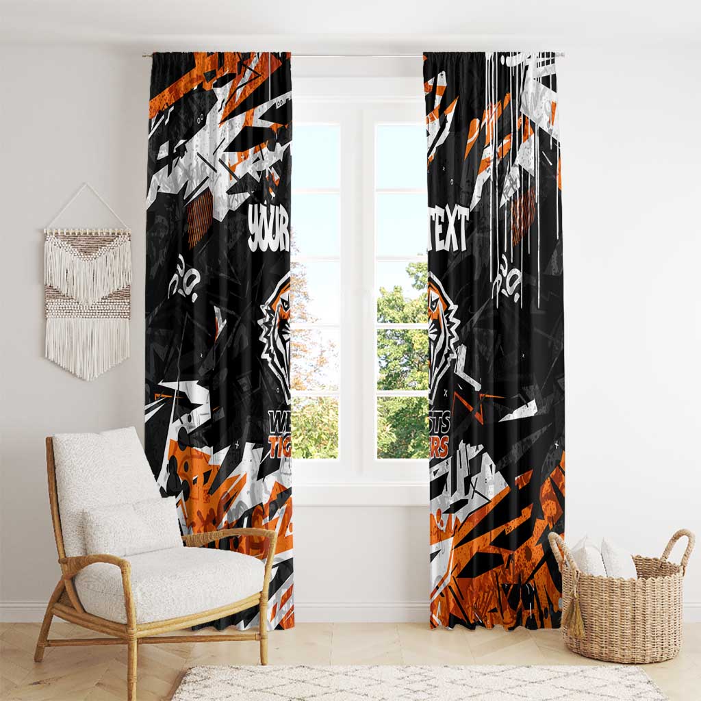 Personalized Wests Tigers Window Curtain Graffiti Grunge Abstract Urban Street Style Design