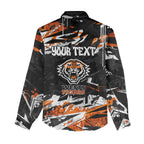 Personalized Wests Tigers Women Casual Shirt Graffiti Grunge Abstract Urban Street Style Design