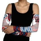 Personalized Sydney Roosters Arm Sleeves Aboriginal Dot Art - Dreamtime Rugby Mascot