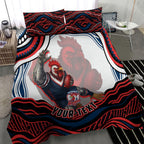 Personalized Sydney Roosters Bedding Set Aboriginal Dot Art - Dreamtime Rugby Mascot