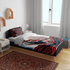 Personalized Sydney Roosters Bedding Set Aboriginal Dot Art - Dreamtime Rugby Mascot
