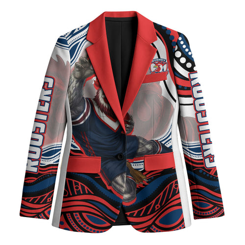 Personalized Sydney Roosters Blazer Aboriginal Dot Art - Dreamtime Rugby Mascot