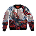Personalized Sydney Roosters Bomber Jacket Aboriginal Dot Art - Dreamtime Rugby Mascot