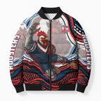 Personalized Sydney Roosters Bomber Puffer Jacket Aboriginal Dot Art - Dreamtime Rugby Mascot