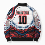 Personalized Sydney Roosters Bomber Puffer Jacket Aboriginal Dot Art - Dreamtime Rugby Mascot